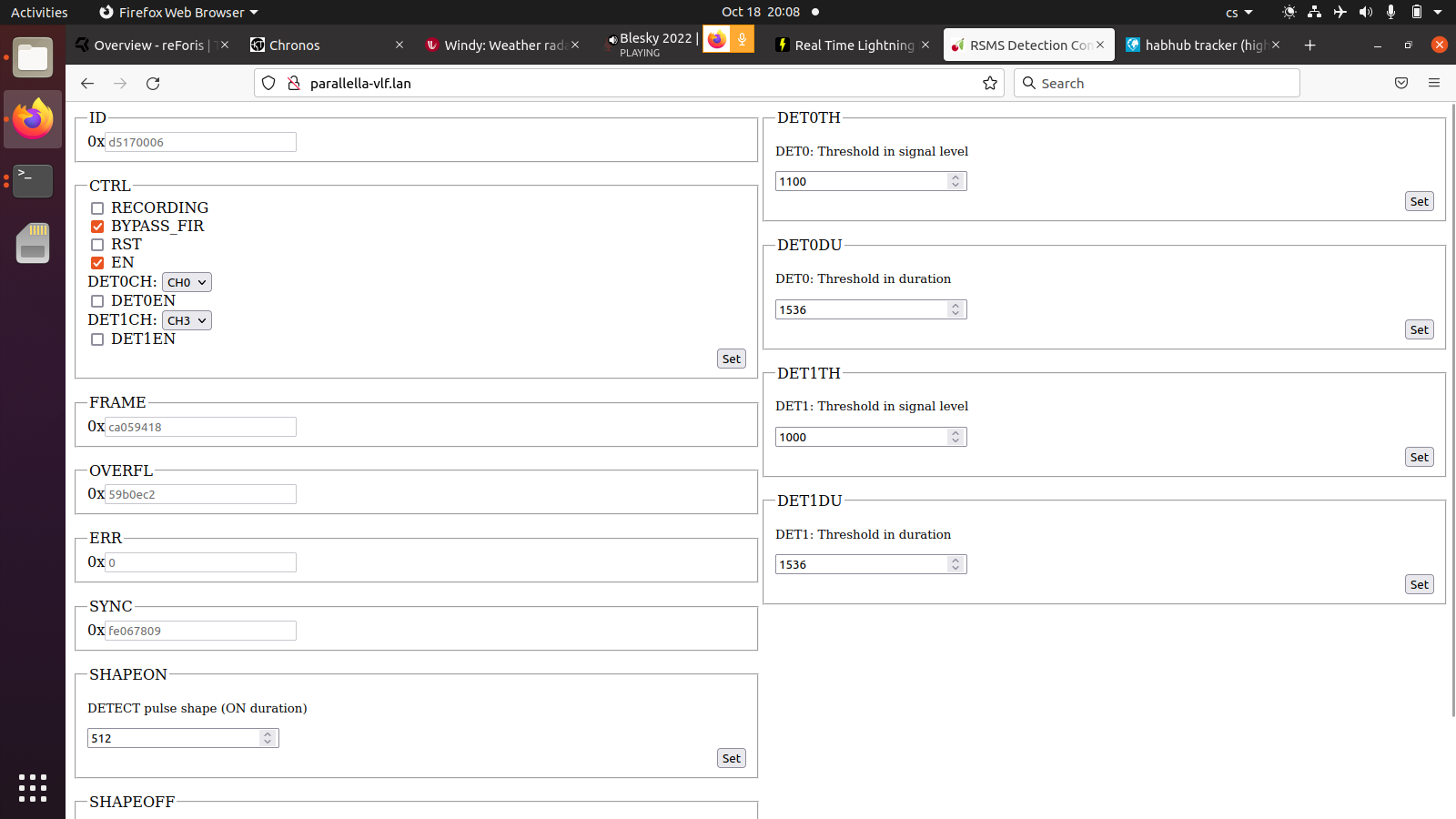 Web-based trigger configuration UI