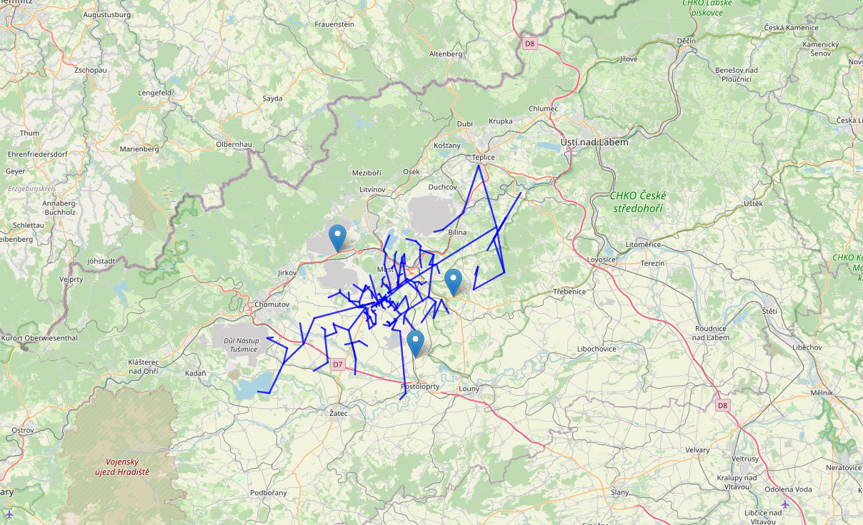 Example VLF lightning map